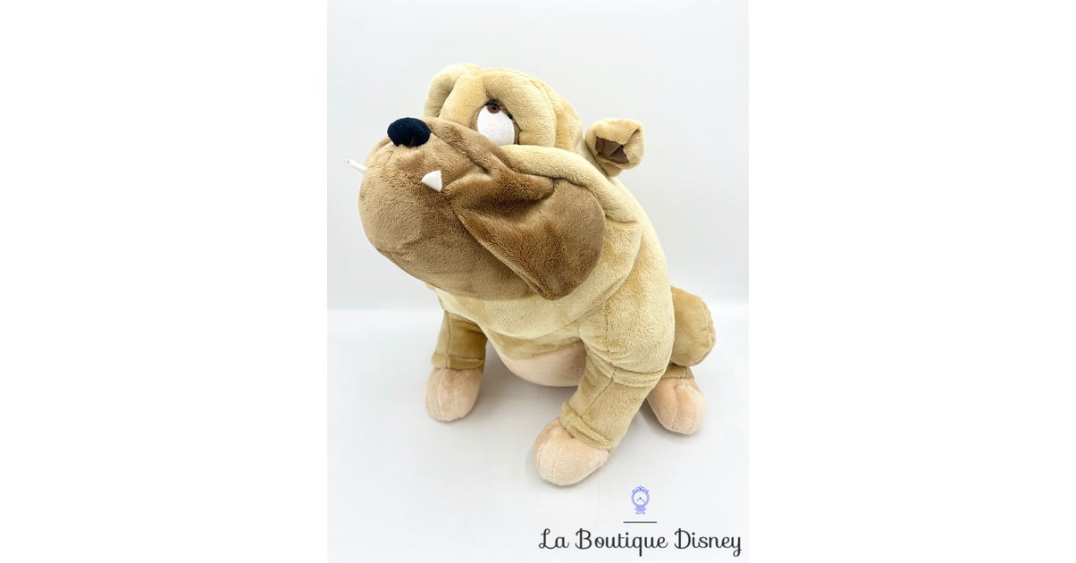 Peluche Bull La Belle et le Clochard Disney Store 2013 chien de
